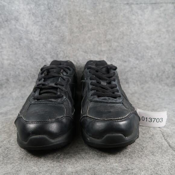 Shoes for Crews Slip Resistant Work Sneaker Womens 11 Galley II Black Leather - Picture 2 of 16